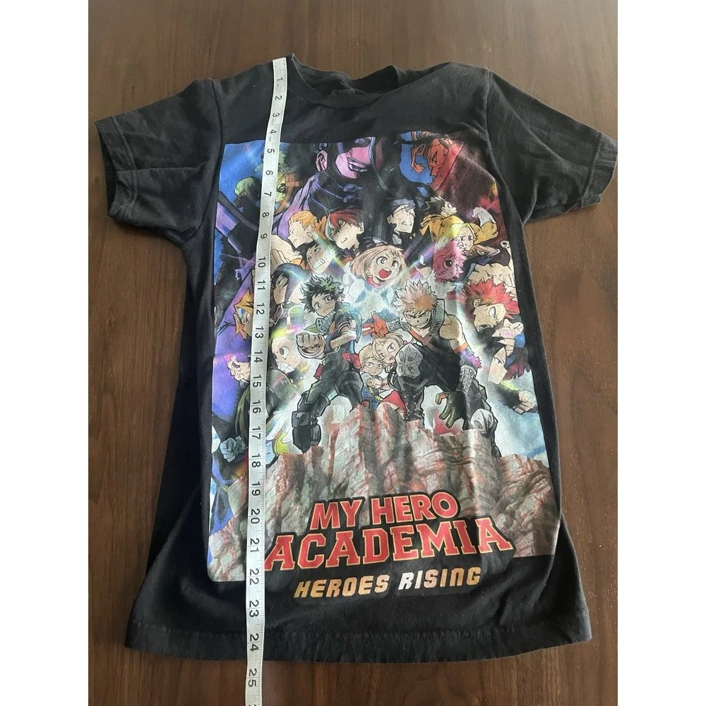 My Hero Academia Shirt Mens XSmall XS Black Short Sleeve Anime Heroes Rising Men